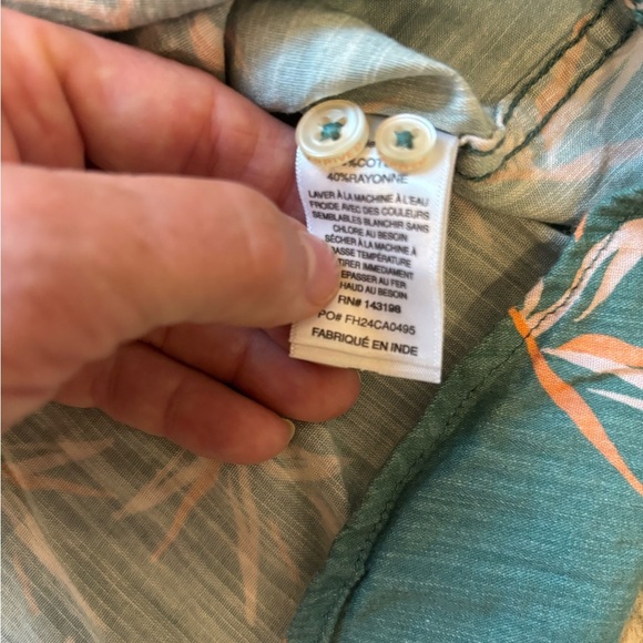 Chubbies Green and Orange Tropical Print Shirt - Picture 4 of 6